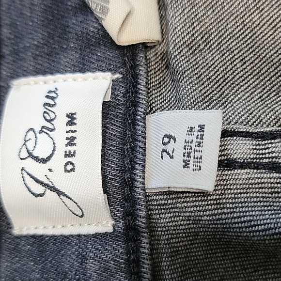 J. Crew Size 29 Washed Black Curvy Full Length Demi Boot Denim Jeans, NWOT - Picture 13 of 15